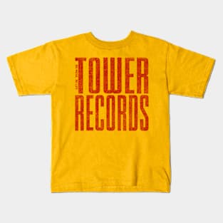 Simple Tower Records Vintage Kids T-Shirt